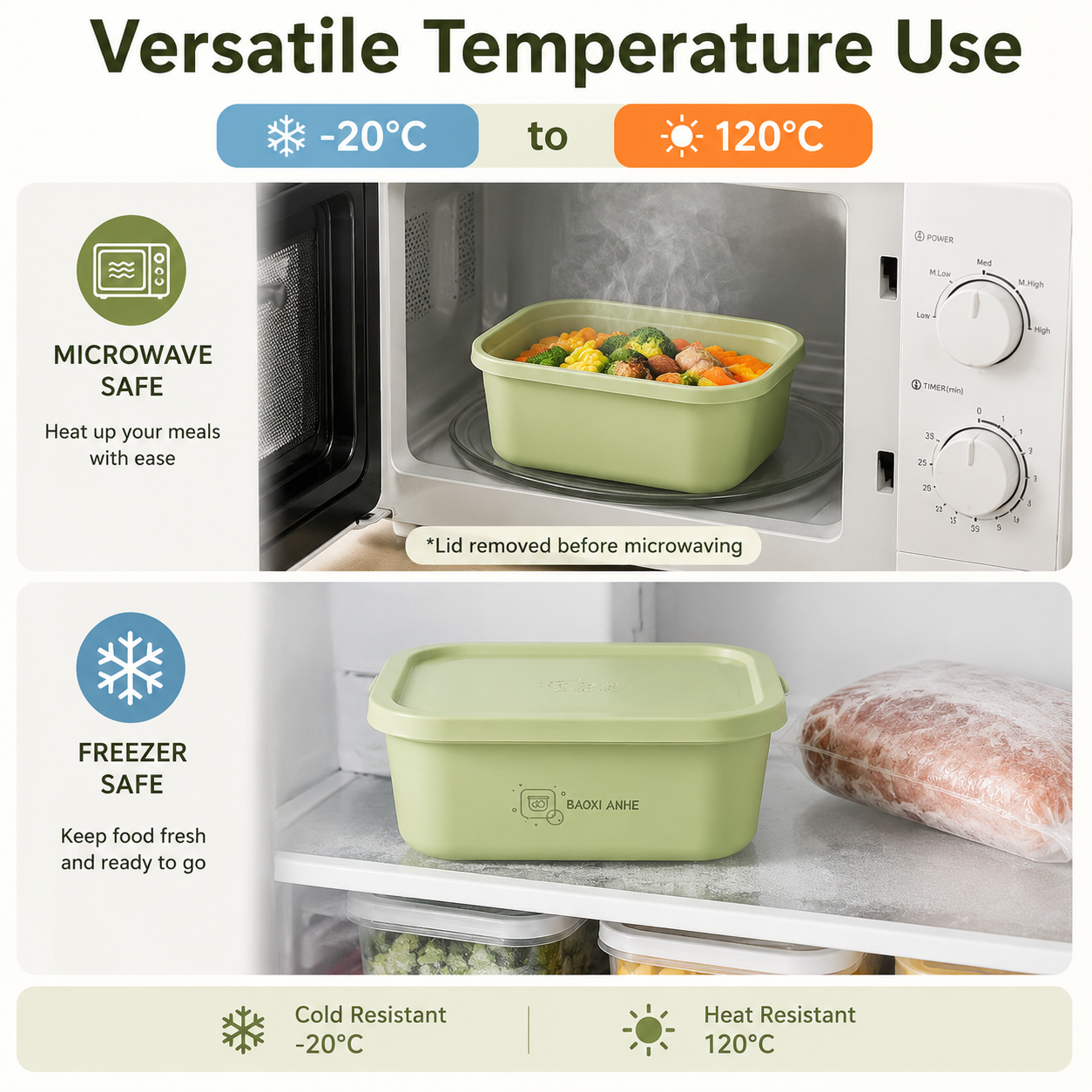 4Pcs Stackable Food Storage Co – Meal Prep Lunch Bewertung und Preis
