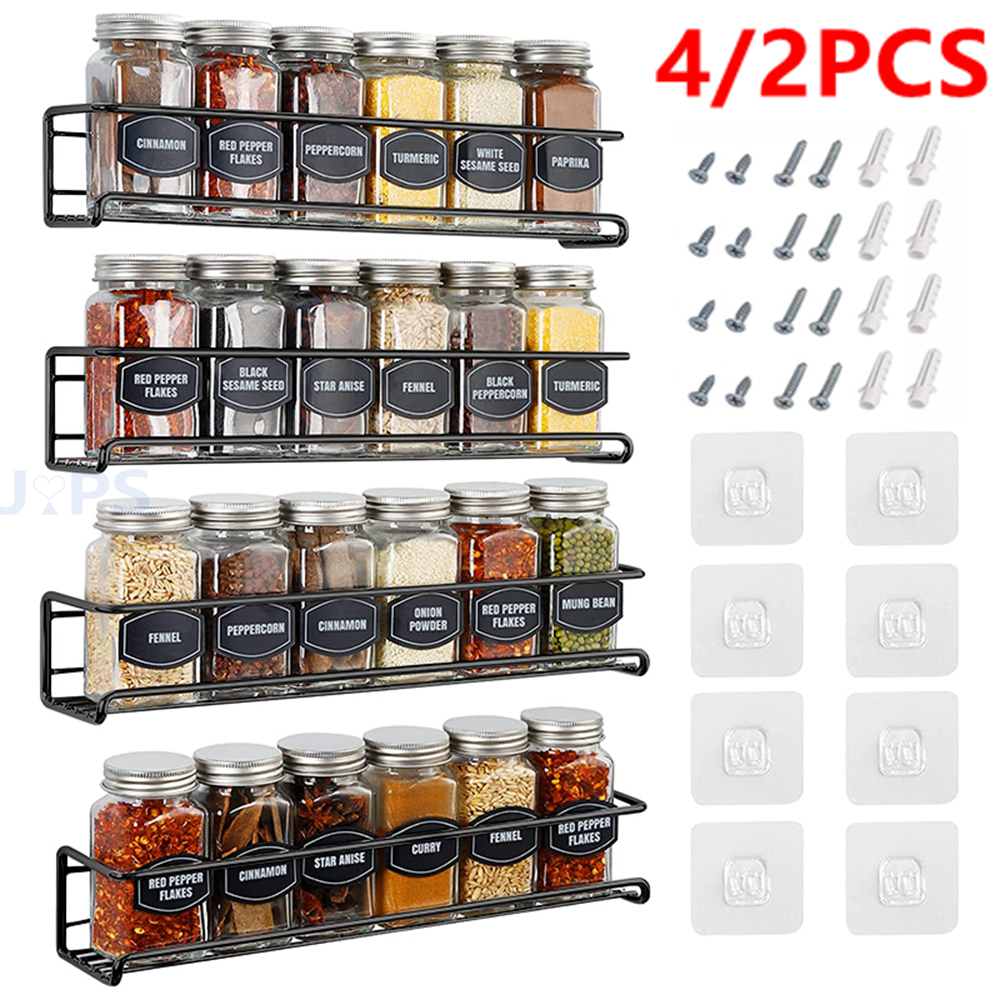 4/2PCS Spice Rack Organizer Wa – Spice Jar Labels Bewertung und Preis