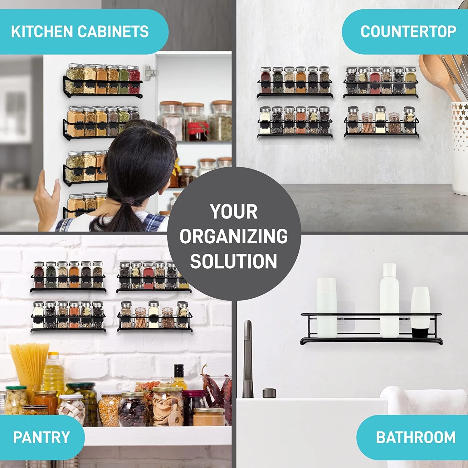 4/2PCS Spice Rack Organizer Wa – Spice Jar Labels Bewertung und Preis
