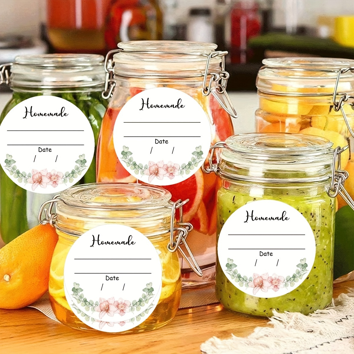 1 roll Watercolor Floral Canni – Spice Jar Labels Bewertung und Preis
