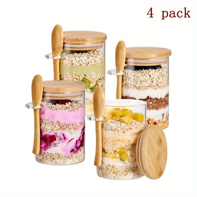 4/6pcs Dessert Bowl, Overnight – Meal Prep Chia Pudding Bewertung und Preis