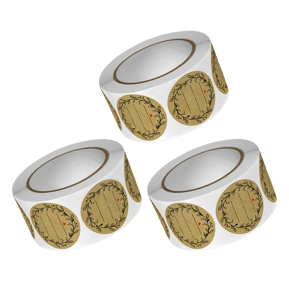 3 Rolls Kraft Paper Round Labe – Spice Jar Labels Bewertung und Preis
