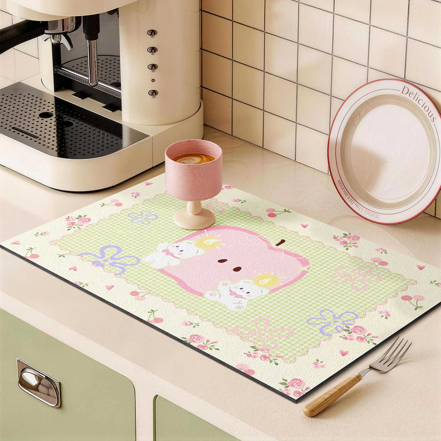 VIKAMA Fresh Apple Bear Cartoo – Food Prep Mat Bewertung und Preis